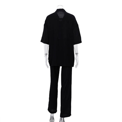 Conjunto Elegante de Pantalón y Blusa Suelta para Mujer - Image 16