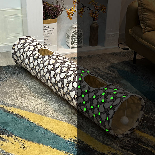 Túnel para Gatos con Efecto Luminoso Nocturno Dragón Rodante