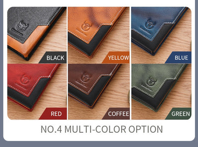 Billetera Bifold de Cuero Engrasado Premium para Hombre - Capacidad Grande - Image 12