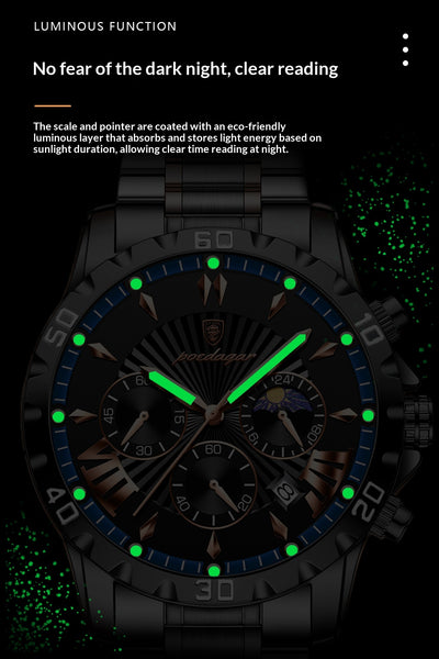 Reloj Multifuncional para Hombre con Fases Lunares - Image 7