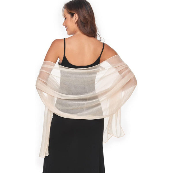 Foulard Protección Solar Seda Chiffon Ligero y Elegante