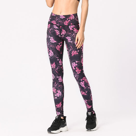 Leggings Deportivos de Cintura Alta con Estampado Digital