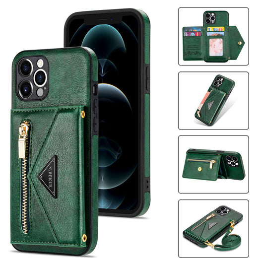 Funda Crossbody para Teléfono con Correa de Cuero e Inserción de Tarjetas - Image 10