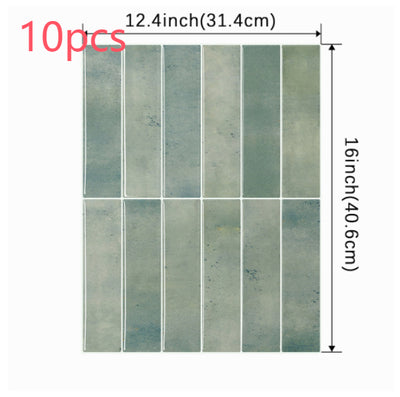 Adhesivo de Pared 3D Estéreo Resistente al Agua y Calor - Papel Tapiz Autoadhesivo para Cocina y Baño - Image 23
