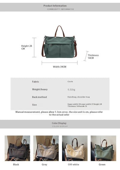 Bolsa Crossbody Tote Portátil para Mujer en Nylon - Image 9