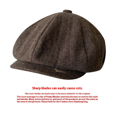 Gorra Octagonal Retro Británica con Visera - Estilo Vintage Yuppie - Image 8