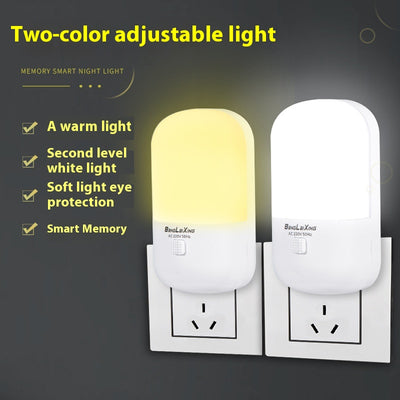Lámpara Nocturna LED Infantil con Sensor de Luz - Enchufe Directo