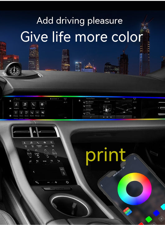 Barra LED Ambiental Oculta para Auto - Iluminación Personalizada - Image 22