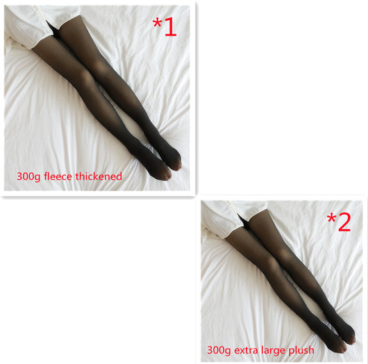 Leggings Térmicos Translúcidos Talla Grande con Forro Polar - Pantimedias Cálidas para Invierno - Image 54