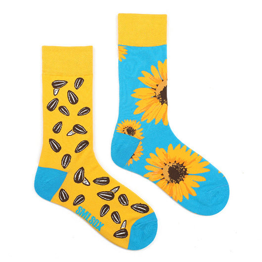 Calcetines Retro Asimétricos para Parejas - Algodón Cómodo Unisex - Image 81