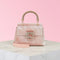 Bolso Tote Elegante con Flores de Diamantes y Cristales