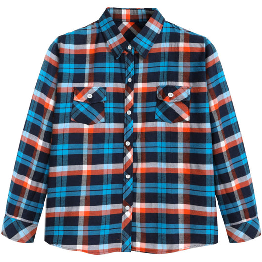 Camisa Suelta de Manga Larga para Niños Talla Grande - Image 5