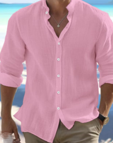 Camisa de Lino para Hombre - Diseño Fresco para Playa y Verano - Image 21