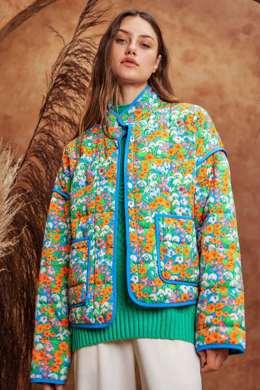 Abrigo de Algodón Estampado para Mujer - Otoño e Invierno - Image 2