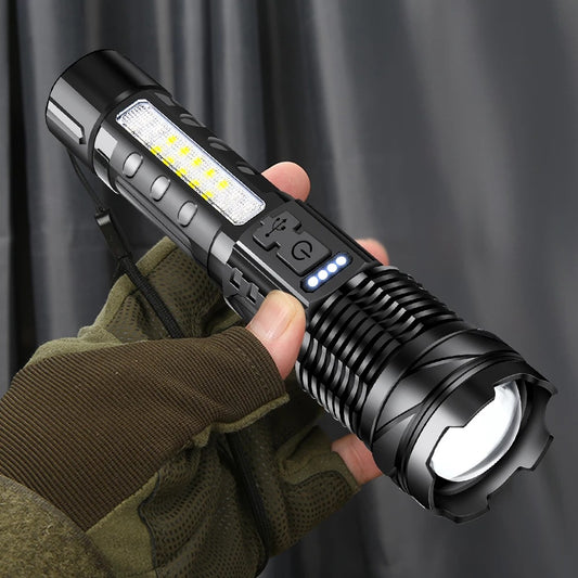 Linterna LED Láser Blanca Impermeable de Alta Potencia