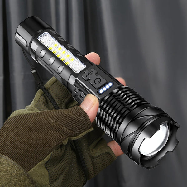 Linterna LED Láser Blanca Impermeable de Alta Potencia