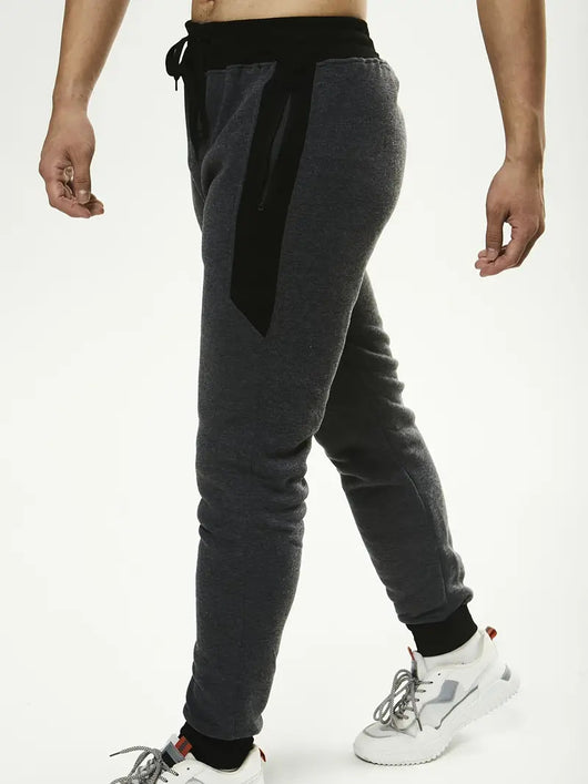 Pantalones Deportivos Casuales Talla Grande Hombre - Corte Sólido - Image 7