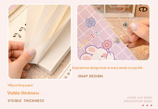 Cuaderno Espiral Suelto Contadora Adorable con Corazones - Diario de Notas - Image 20