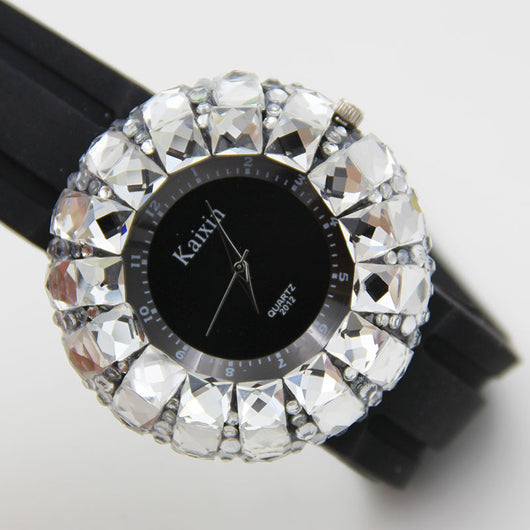 Reloj Elegante Girasol con Diamantes y Esfera Grande - Image 5