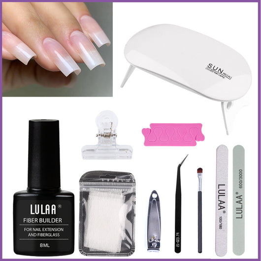 Kit Adhesivo para Extensiones de Fibra Transparente Manicura - Image 9