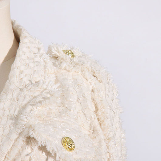 Conjunto de Falda y Chaqueta Corta con Flecos - Image 13