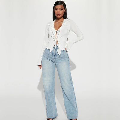Blusa Corta de Crochet con Tirantes Ajustables para Mujer - Image 4