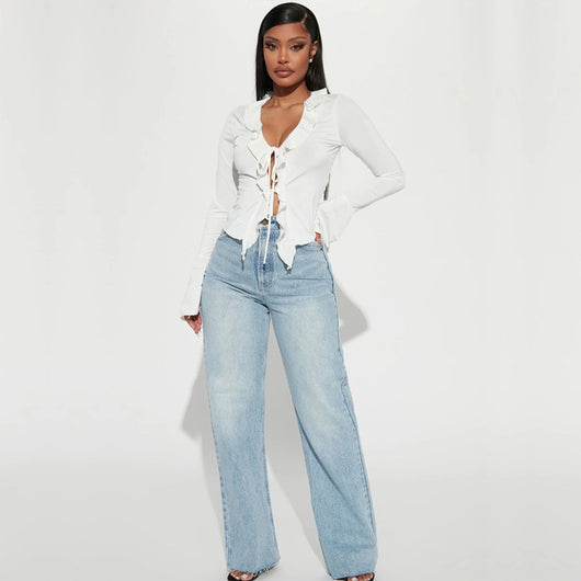Blusa Corta de Crochet con Tirantes Ajustables para Mujer - Image 4