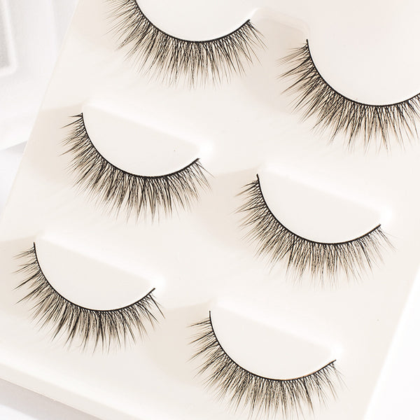 Pestañas Postizas 3D Efecto Natural - Maquillaje Ligero Diario