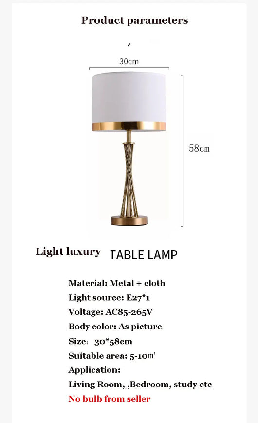 Lámpara de Mesa Moderna para Sala y Dormitorio - Image 13
