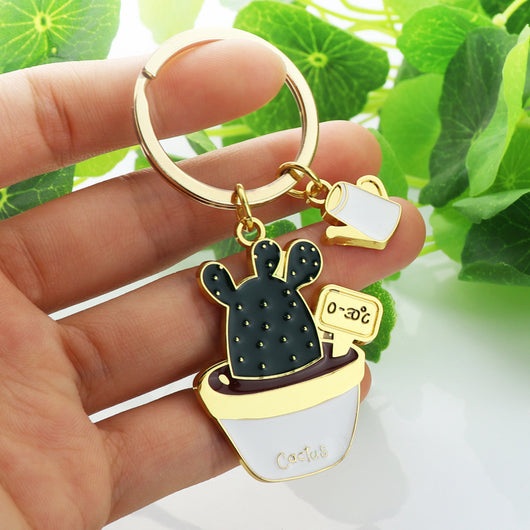 Llavero Suculenta Cactus Adorable para Mujer en Maceta - Image 14