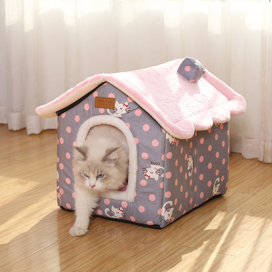 Casa Cama para Gatos Desmontable y Lavable - Image 8