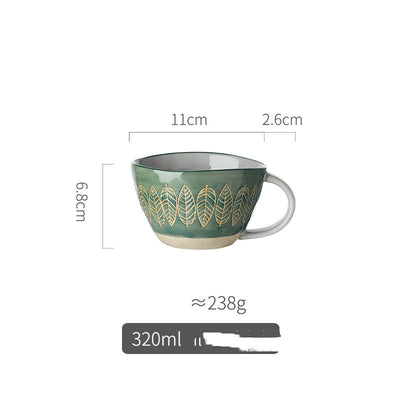 Taza de Cerámica Artesanal con Relieve Pastoril Retro - Image 18