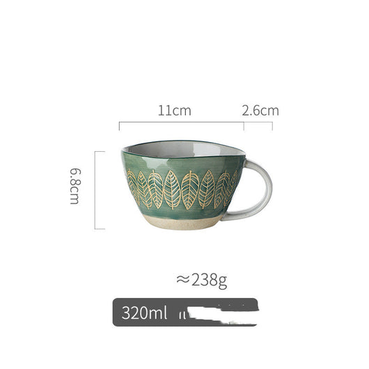 Taza de Cerámica Artesanal con Relieve Pastoril Retro - Image 18
