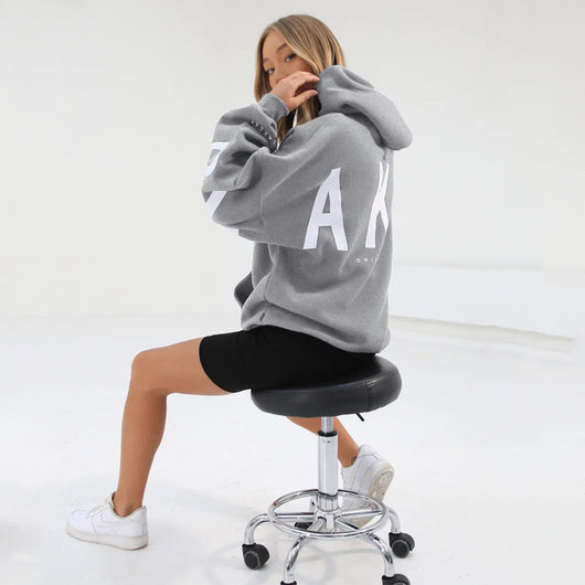 Sudadera Estampada Gruesa Oversize de Manga Larga Versátil - Image 19