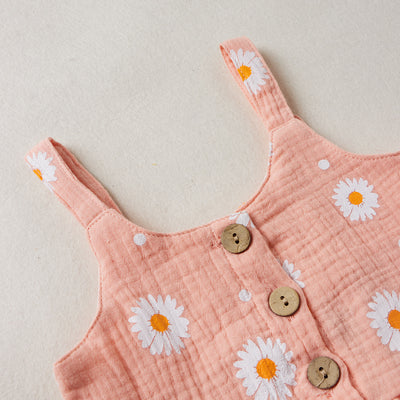 Conjunto de Dos Piezas para Niña con Tirantes y Shorts Estampado - Image 15