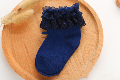 Calcetines Princesa con Encaje para Niñas - Primavera Otoño - Image 13