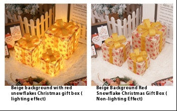Set de 3 Cajas de Regalo Navideñas con Luces LED Decorativas - Image 12