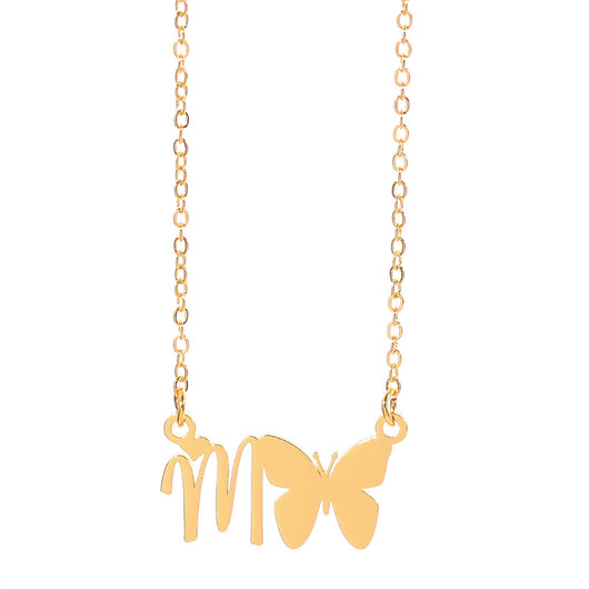 Collar Colgante Mariposa con Inicial Personalizada - Image 59