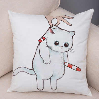 Funda de Almohada de Lino con Estampado Moderno para Sofá y Coche - Image 5