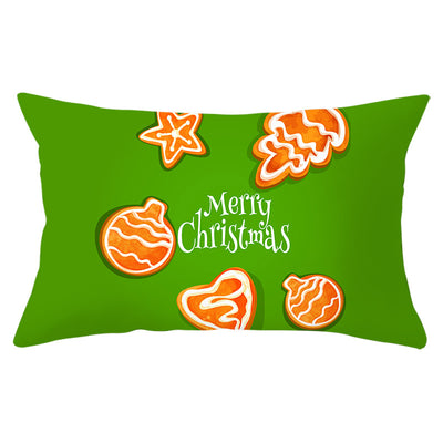 Funda de Almohada Navideña Serie Verde con Estampado Piel de Melocotón - Image 9