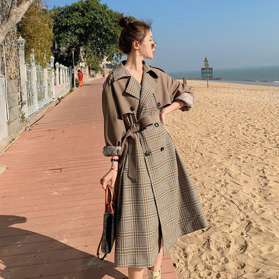 Abrigo Suelto Estilo Coreano de Moda Actual