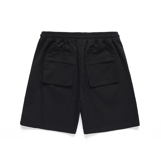 Shorts Militares con Cintura Elástica y Bolsillos con Parches - Image 2