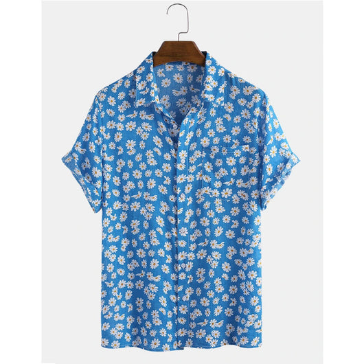 Camisa Cardigan Hawaiana de Algodón y Lino para Hombre - Image 3