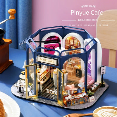 Casa de Café Cottage DIY - Maqueta de Madera Armable a Mano - Image 2