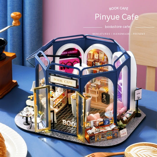 Casa de Café Cottage DIY - Maqueta de Madera Armable a Mano - Image 2