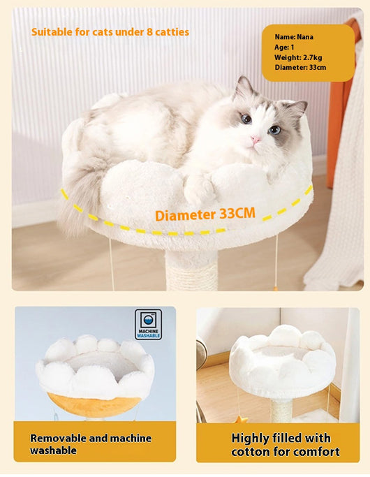 Árbol Rascador Compacto Integrado para Gatos - Image 9