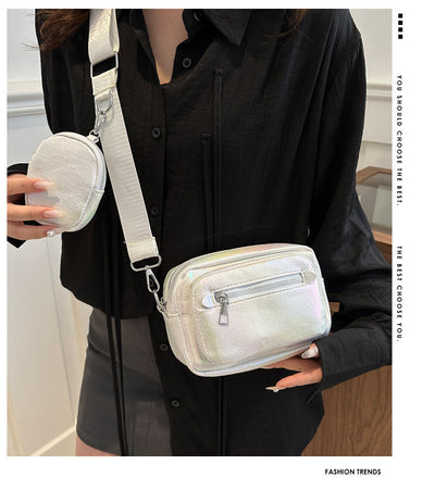 Bolsa Crossbody Cuadrada Estilo Occidental con Correa Ancha - Práctica y Elegante - Image 48
