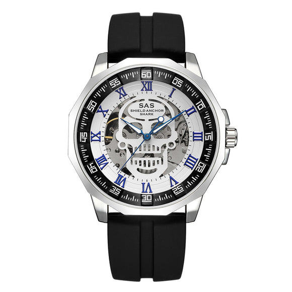 Reloj Mecánico Hueco de Lujo con Correa de Acero Inoxidable