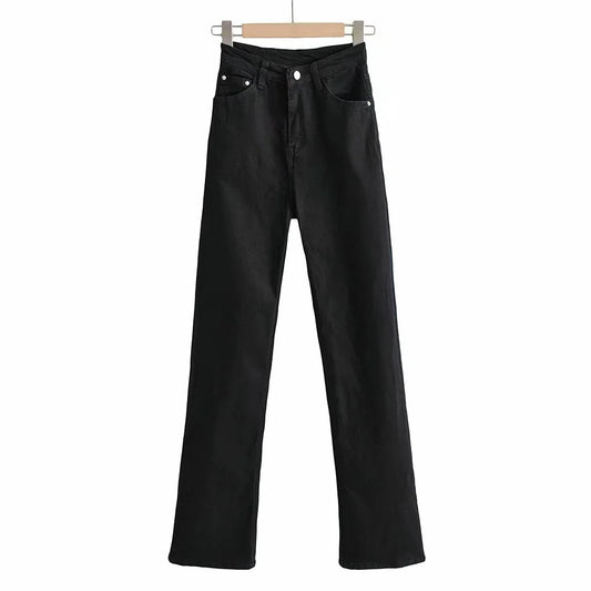 Jeans Retro Slim Micro Acampanados para Mujer - Estilo Europeo y Americano - Image 2
