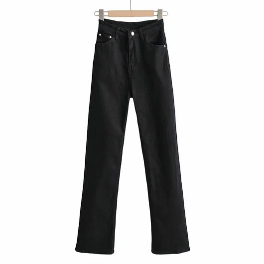 Jeans Retro Slim Micro Acampanados para Mujer - Estilo Europeo y Americano - Image 2